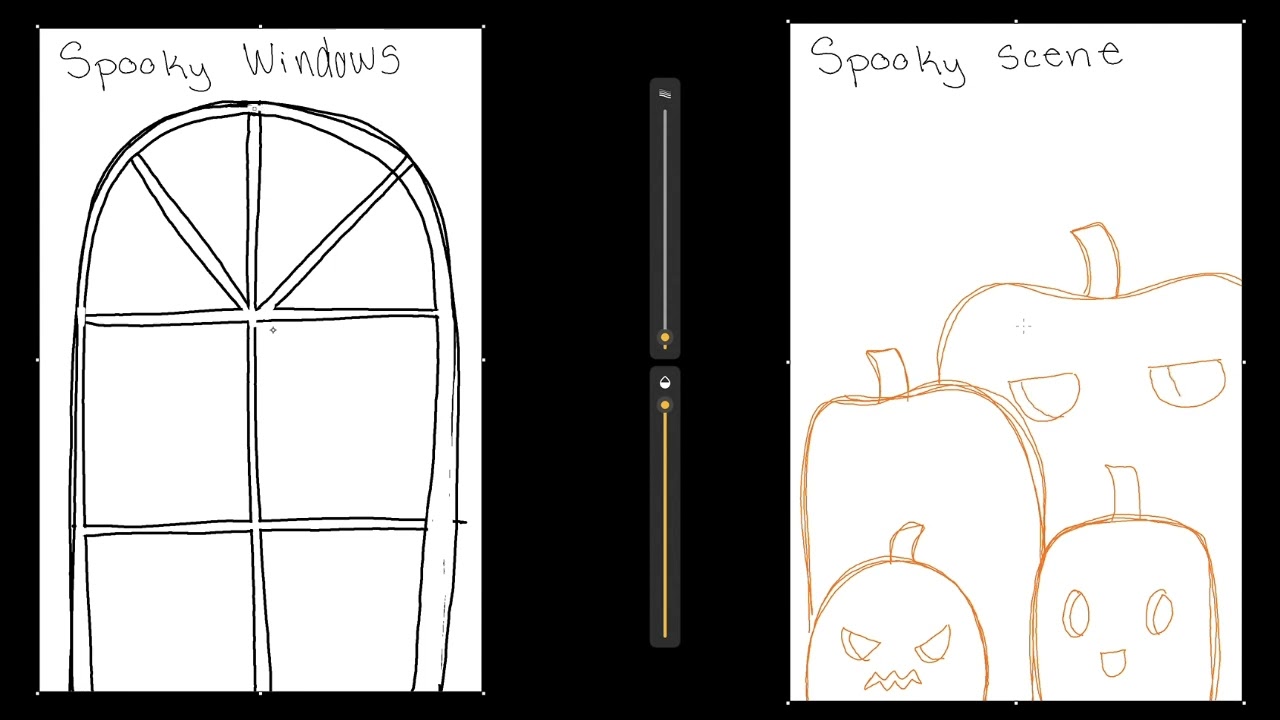 How to Draw Spooky Windows/Scene