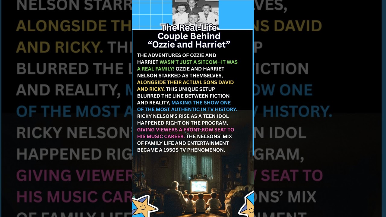 The Real Life Couple Behind &ldquo;Ozzie and Harriet&rdquo; #RickyNelson #ClassicSitcom #50sTV