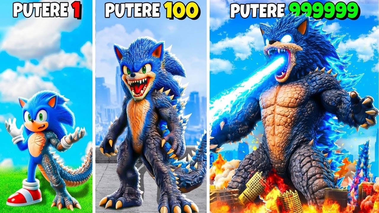 Transformă-l pe SONIC în GODZILLA în GTA 5! (mod inspirat de filmul Sonic)