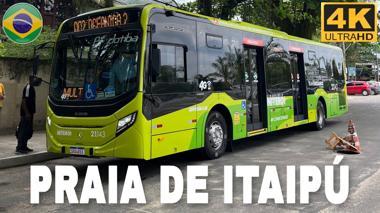 Praia de Itaipú (Niterói/RJ) - Movimentação de Ônibus #166 
