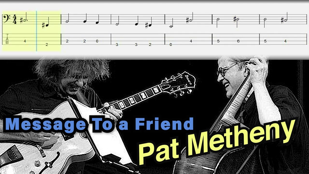 Pat Metheny - Message To a Friend | Bass Tabs (Charlie Haden solo) #basstabs