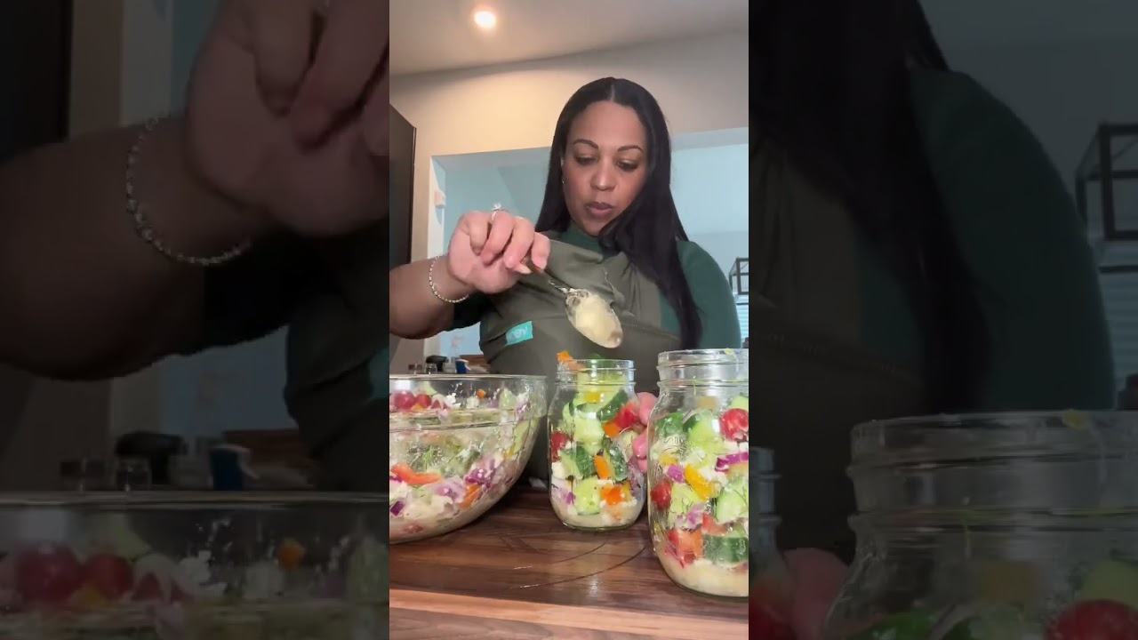 Mason Jar Salads are a quick and convenient way to meal prep and plan