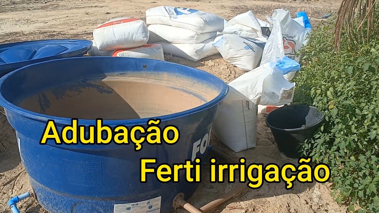 Adubação injetada na irrigação 