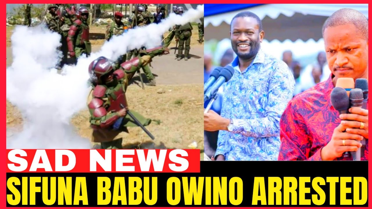 SAD NEWS!SIFUNA AND BABU OWINO ARRESTED IN KITENGELA