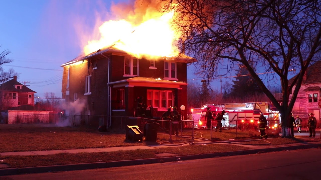 Evacuation Horns Sounded in Detroit Fire Firefighters Evacuate Building March 25th, 2018