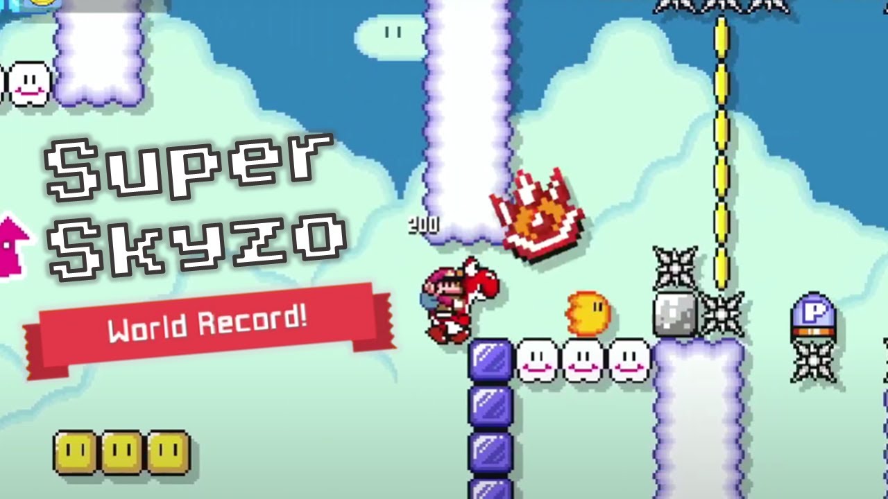 [SMM2] Pit of PePanga: Super Skyzo in 42.482 (WR) + 0.01% NSMBU Speedrun