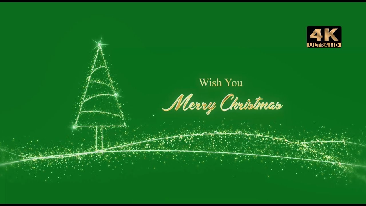 merry christmas green screen