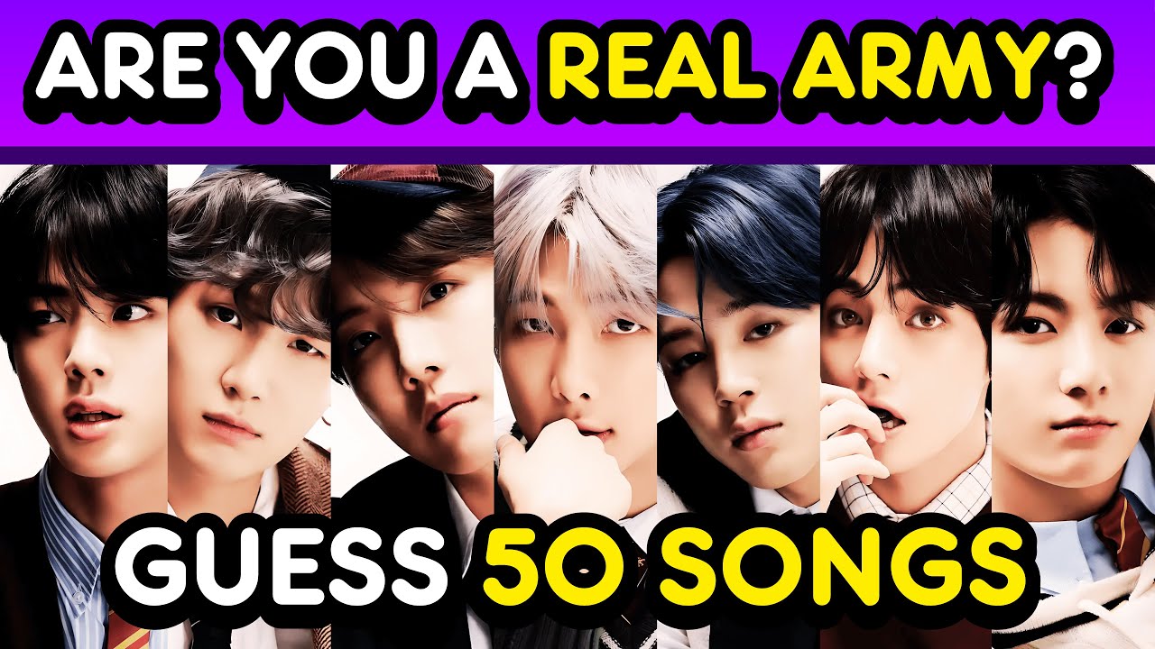 ❓ Guess 50 BTS Songs: Are You A Real ARMY? 🎶💜 | KPOP QUIZ🔥