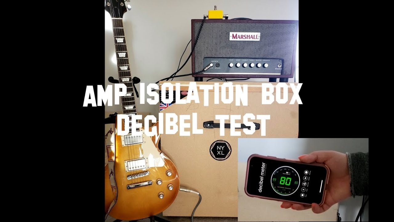 DIY Amp Isolation Box - Silent Recording - Decibels Test