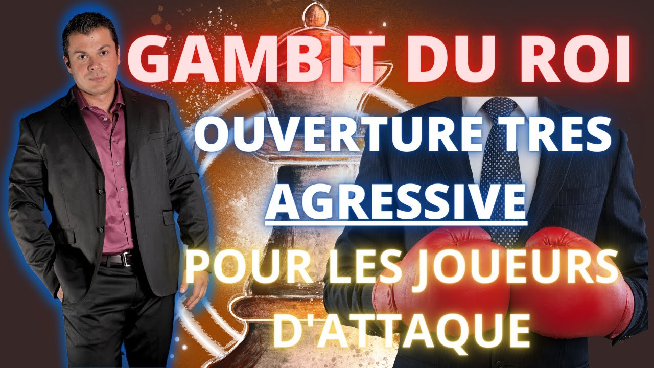 GAMBIT DU ROI #2 | Echecs partie pédagogique. débutants et intermédiaires