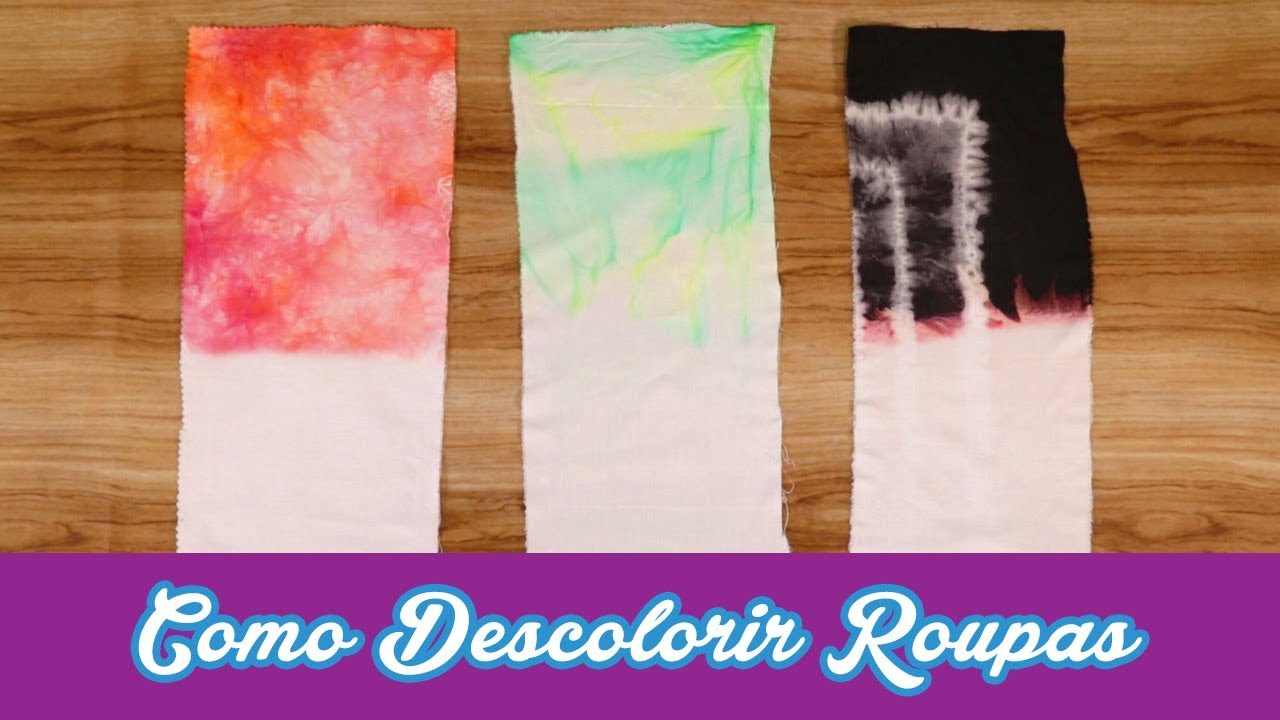 Como descolorir roupas