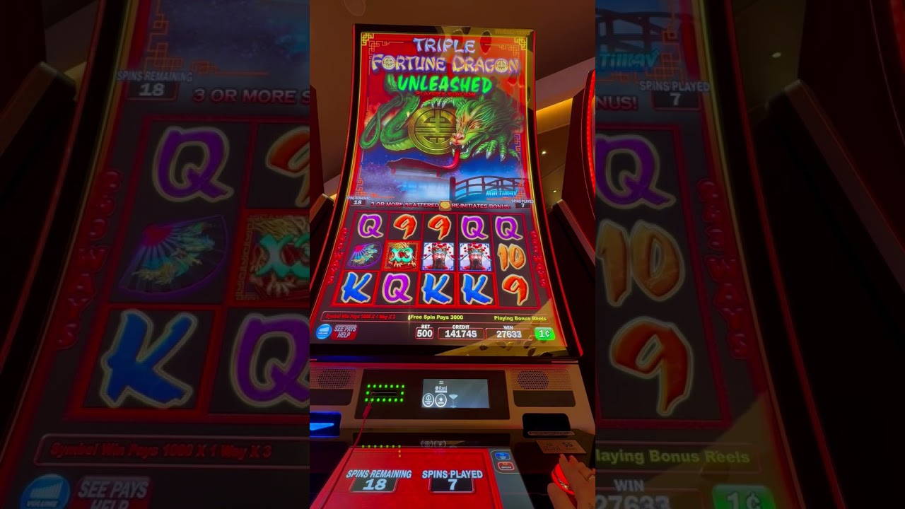 Triple Fortune Dragon players Edition Red,Green, gold COIN DROP