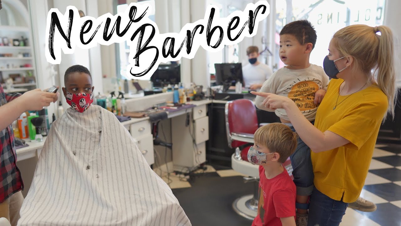 TAKING THE BOYS TO THE BARBER 💈 JUDE'S NEW ROOM!