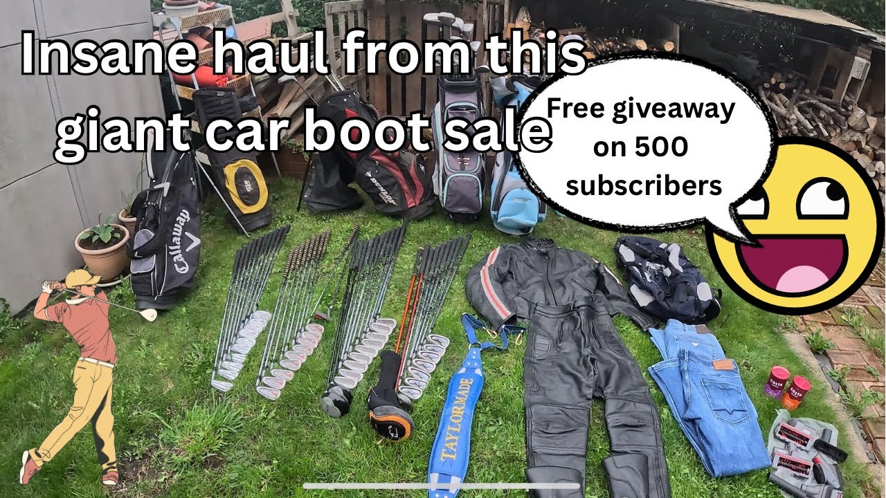 Невероятная удача с этой гигантской распродажи из багажника автомобиля 👌