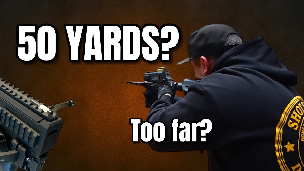 50 Yards only with Iron Sights PD5 + Tritium Test