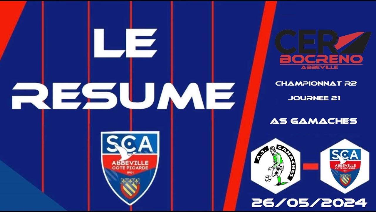 🎥Résumé AS Gamaches🟢⚪️ - SC Abbeville🔵🔴 I 21eme journée Championnat R2
