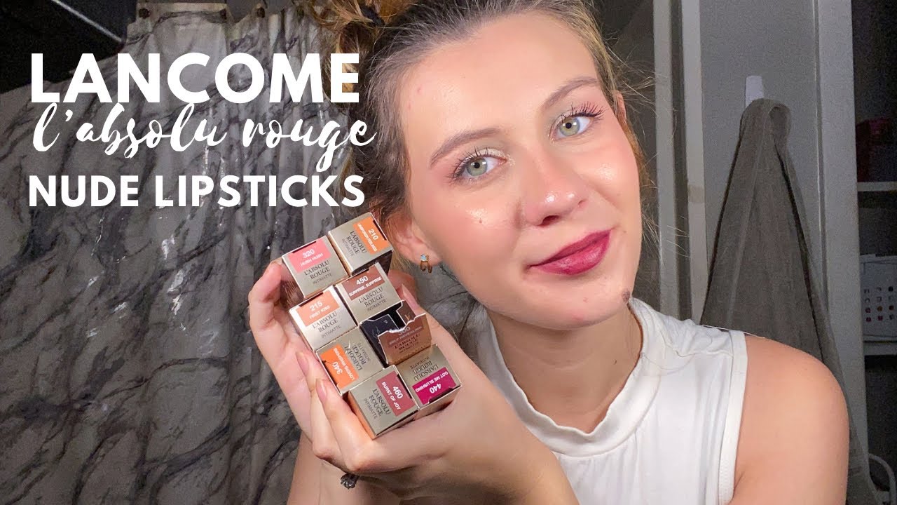 Lancome lipstick swatches | l’absolu rouge