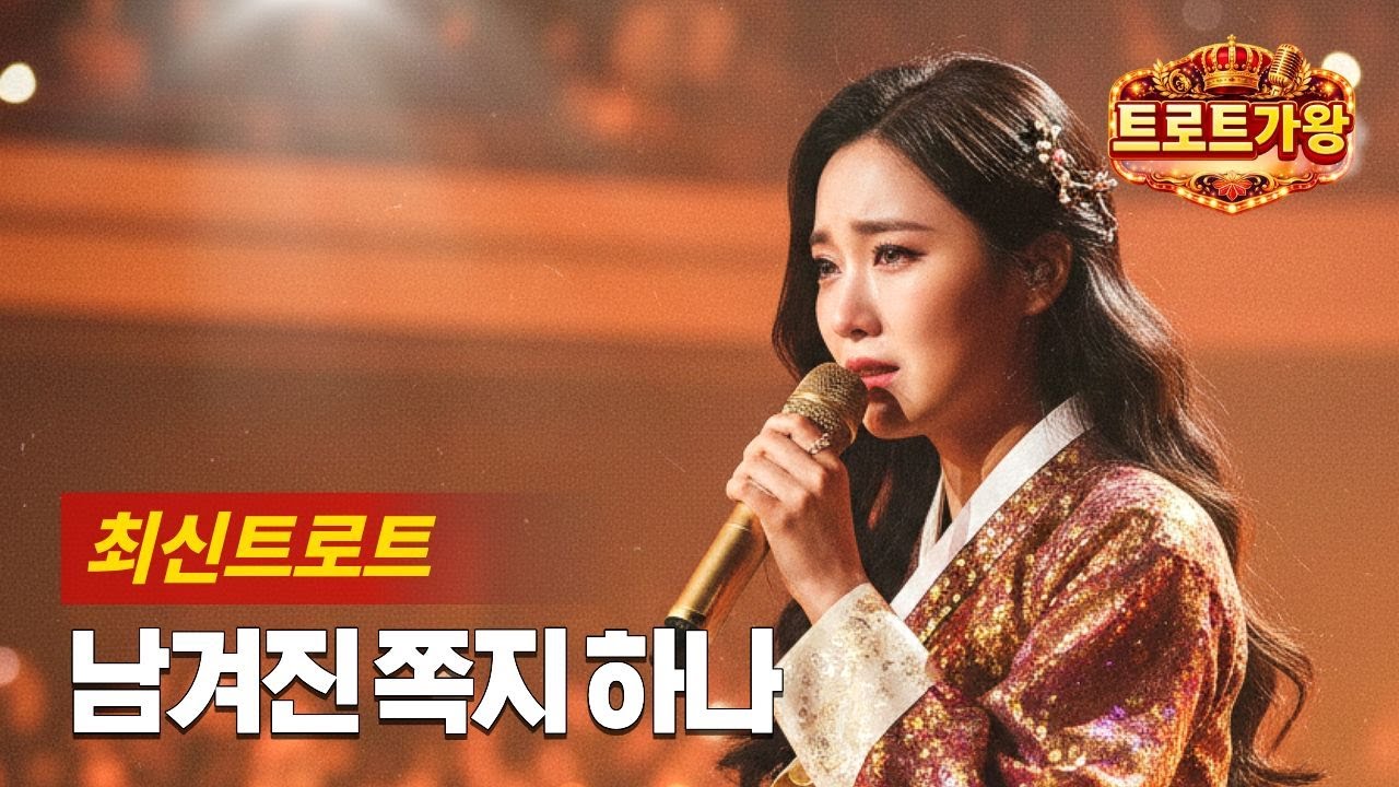 트로트가왕 - 남겨진 쪽지 하나| 최신 트로트 | 슬픈 트로트♥ | 트로트발라드 | 이별트로트