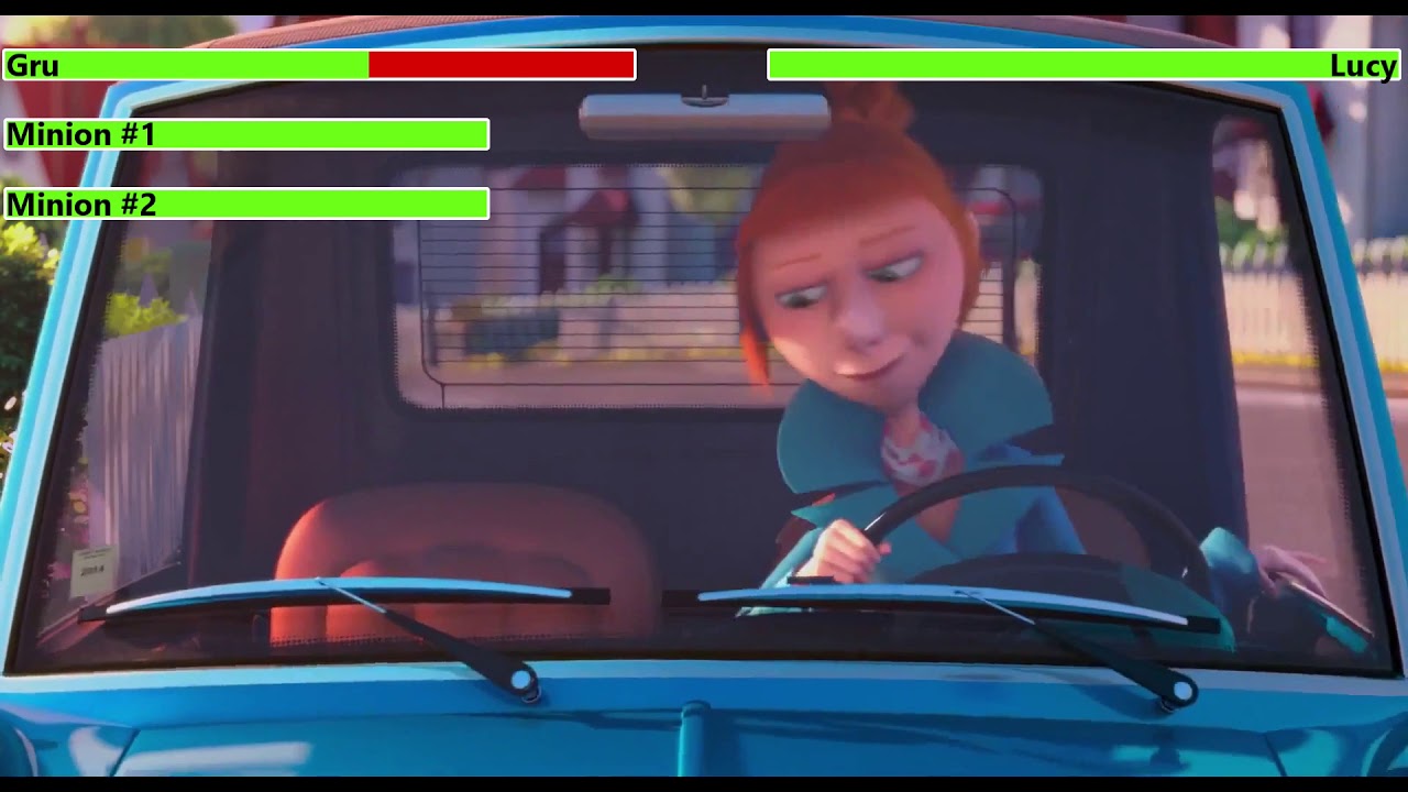 Gru vs. Lucy with healthbars