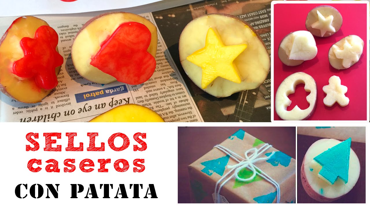 SELLOS caseros con patata * MANUALIDADES infantiles