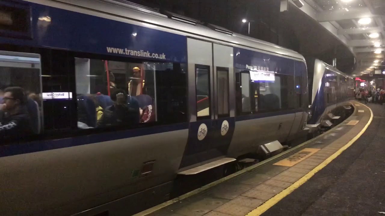 Trains at Belfast Central and Great Victoria Street (9/12/17)