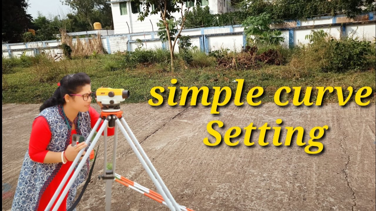 Simple curve settings ! introduction auto level leveling instruments! Deflection angel ! Radius,