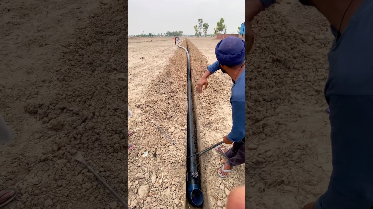 Zimidara Underground Pipe Work9876507024 #punjab #farming #pipeline #underground #farmer #hoshiarpur