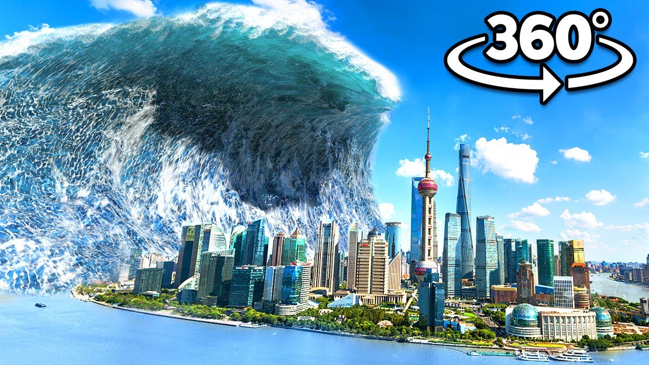360&deg; TSUNAMI WAVE FLOODS THE APARTMENT - Natural Disaster in Your Flat VR 360 Video 4k ultra hd