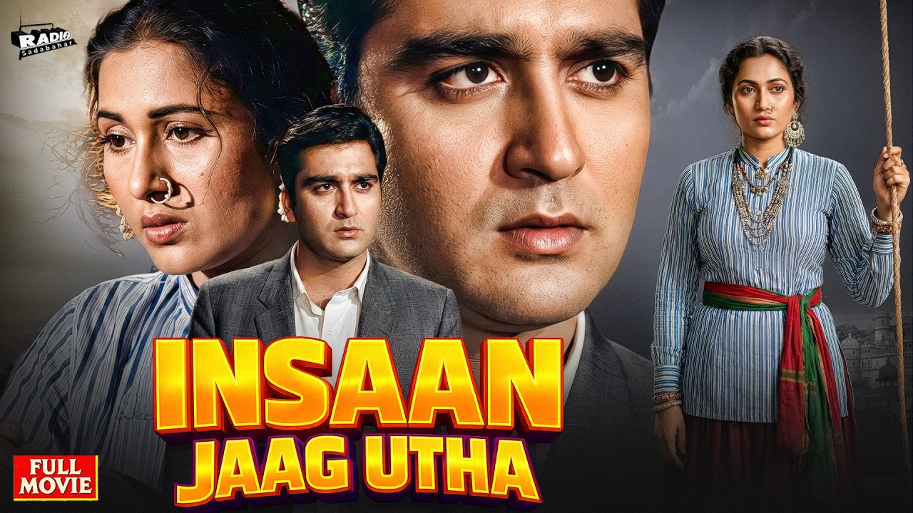 Insaan Jaag Utha (1959) Full HD Movie | Madhubala, Sunil Dutt | Black & White Bollywood Moive