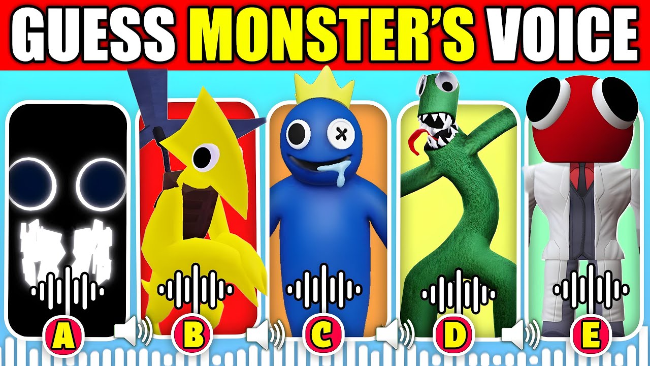 🔊 IMPOSSIBLE Can You Guess The Monster's VOICE! | Rainbow Friends Chapter 3 | Blue, Red, Green, Seek