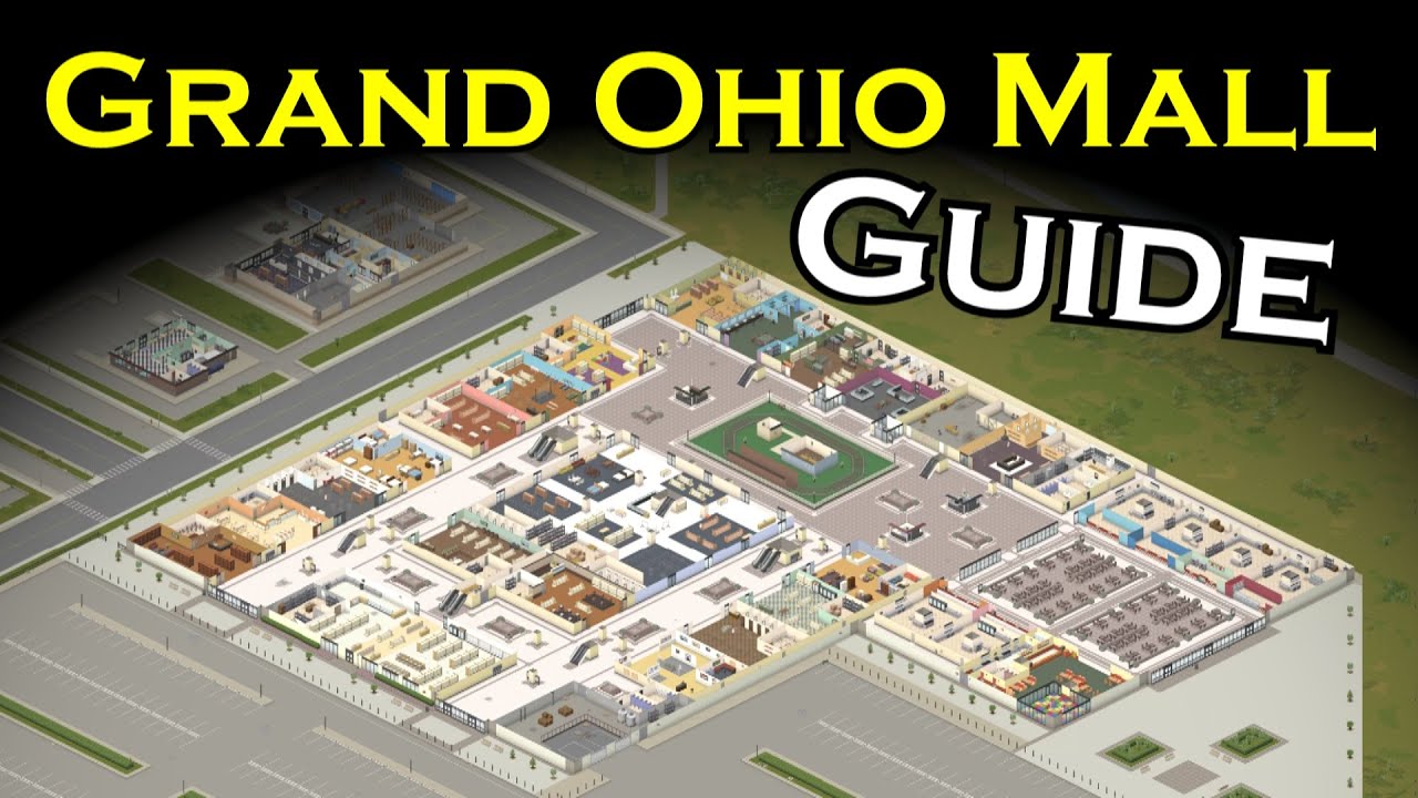 GRAND OHIO MALL GUIDE | Project Zomboid Guide for beginners! | Build 41 | 2022