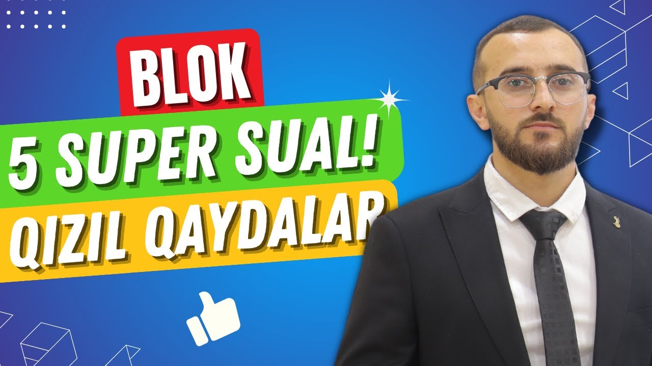 ✅️❗️👉Blok Riyaziyyat Super 5 sual Mütləq işlə #riyaziyyat #blok #dim