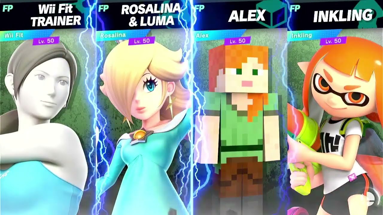 Super Smash Bros Ultimate Amiibo Fights Request Wii Fit v Corrin v Alex v Inkling