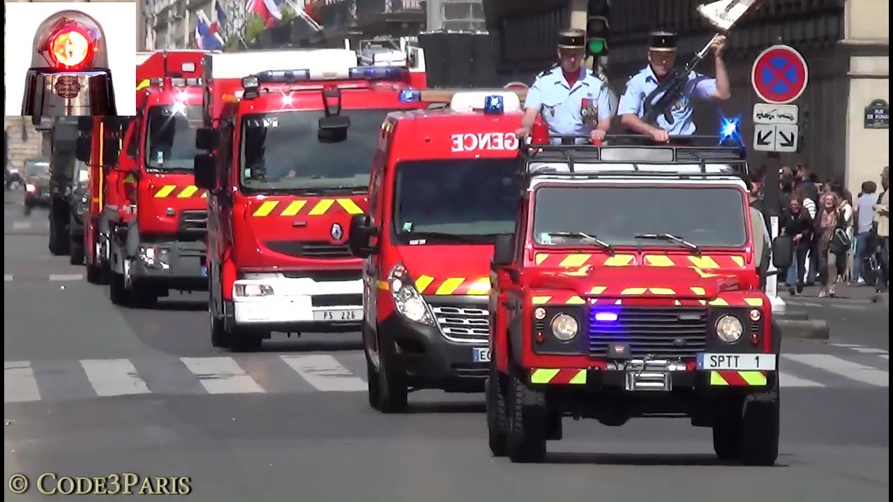 BSPP Défilé 14 juillet 2016 // Paris Fire Dept Parade Vehicles