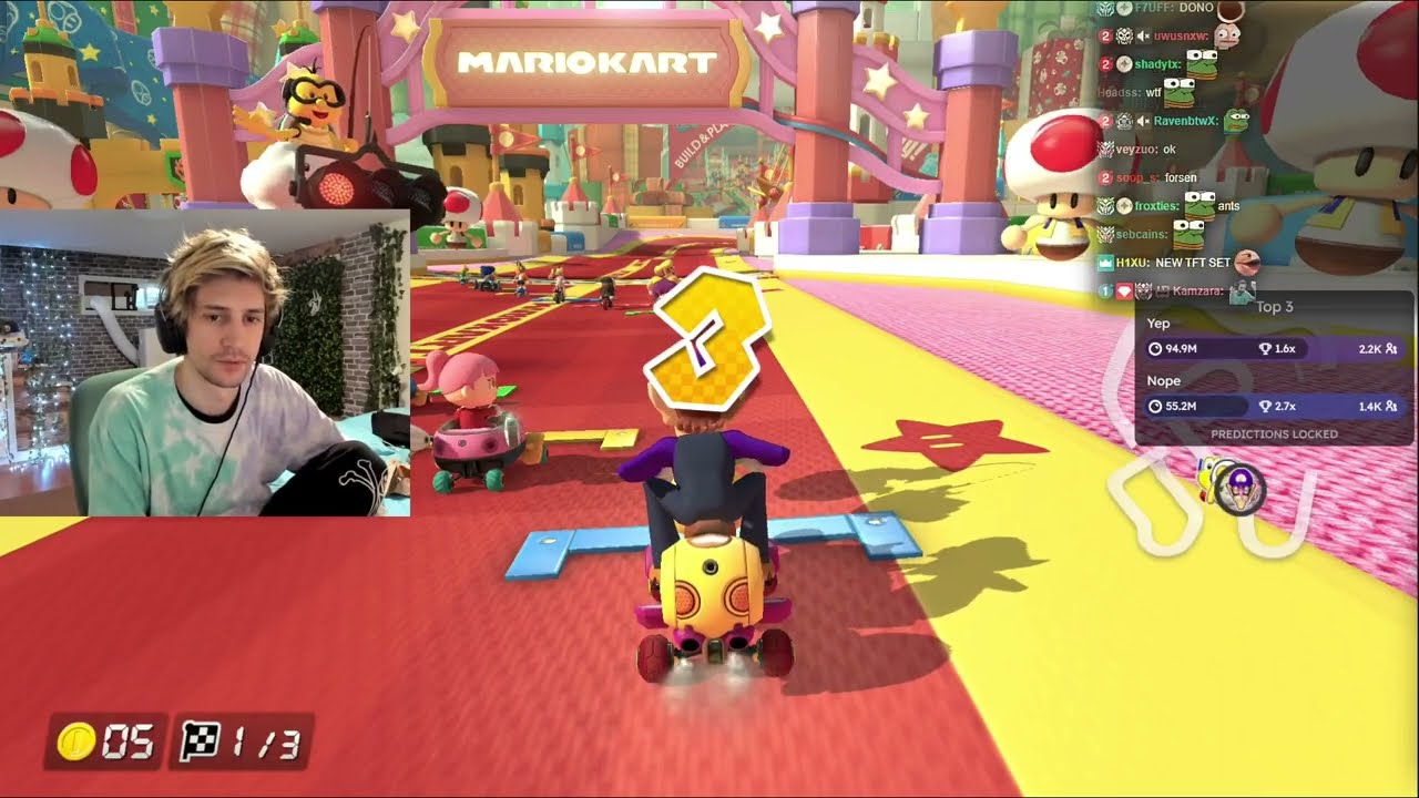 xQc Causes a Recession Playing Mario Kart!