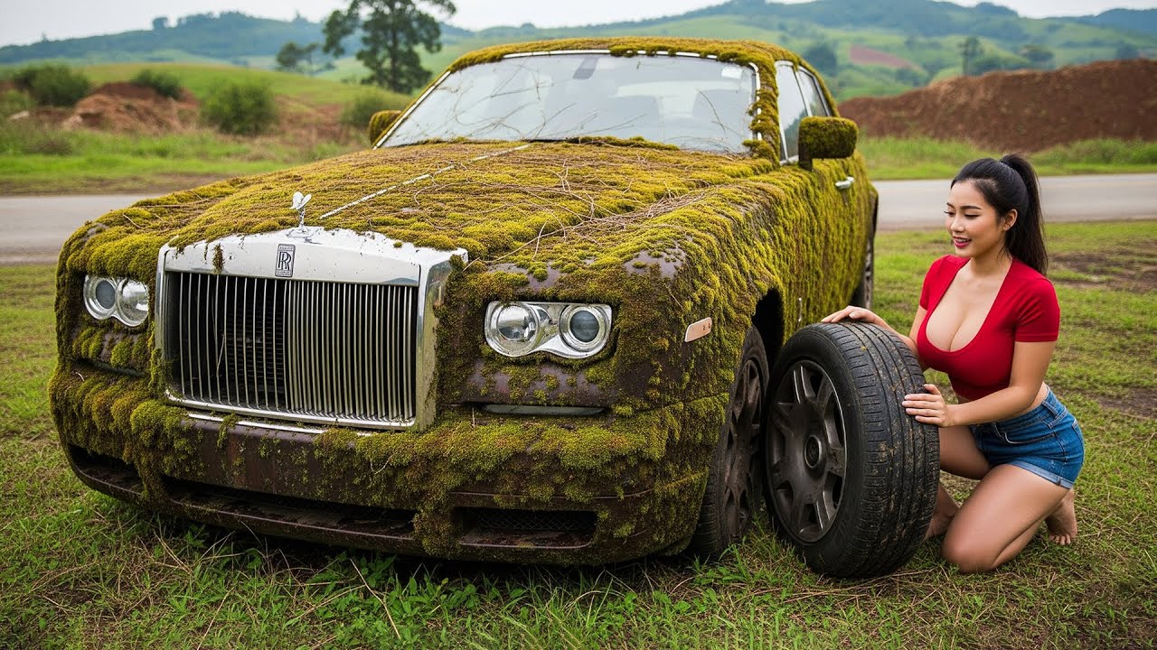 Female CEO Finds an Abandoned Supercar – Could It Be a Rolls Royce?