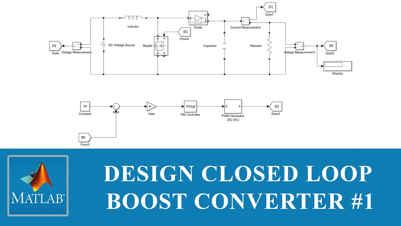 How to Calculate and Design Closed Loop Boost Converter using MATLAB Simulink | PI Controller