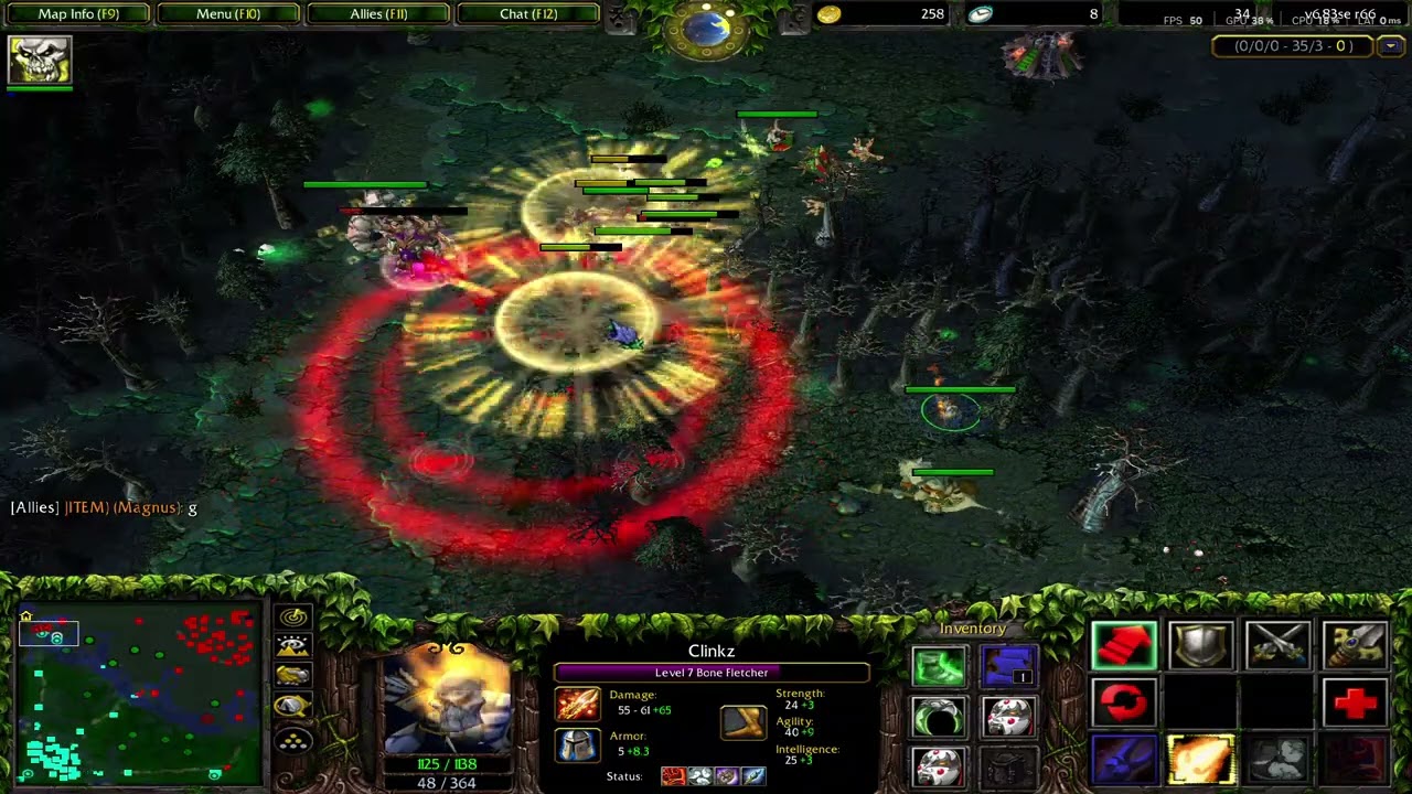 Warcraft DOTA BONE 09/04/10