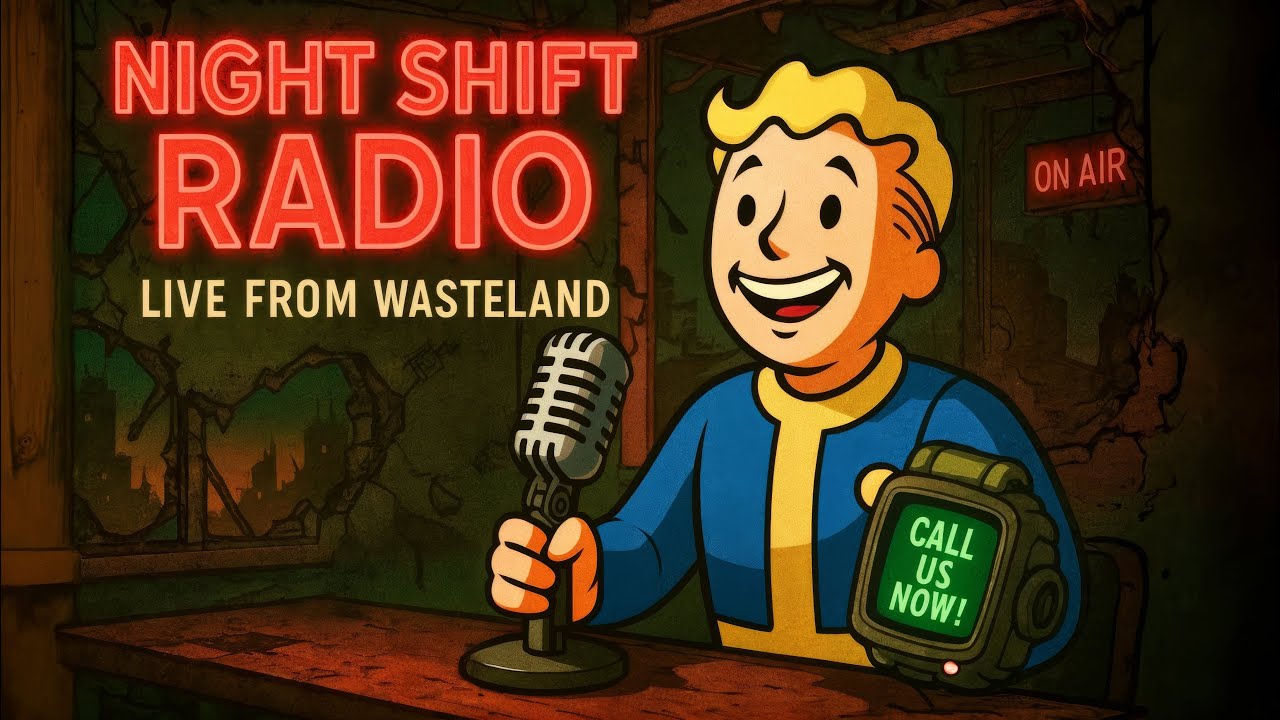 The Midnight Oil (pt 2): Fallout Call-In Radio Show | Oldies Music & ASMR Bedtime Story