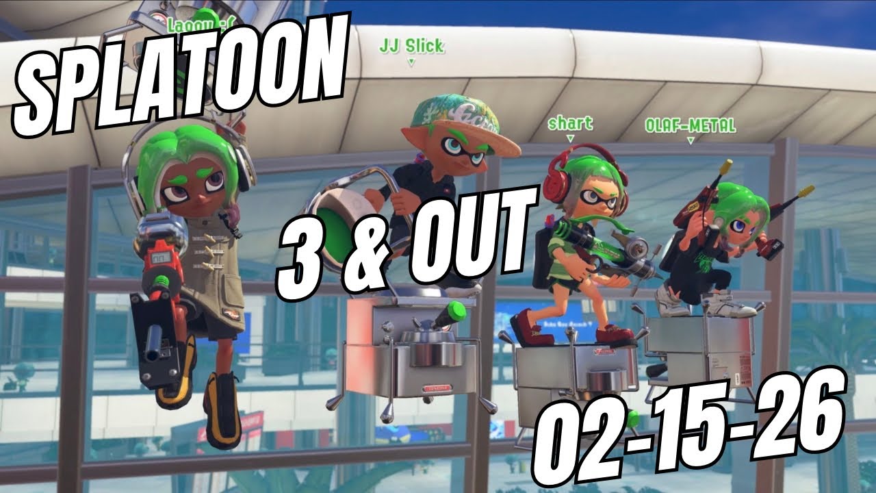 Stay Focused. Splatoon 3 Gameplay, 3 & Out Session 02-15-26