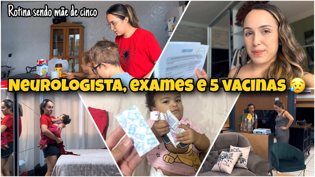 Fiz exames pré operatório💉Mavie tomou 5 vacinas, em busca da minha penteadeira dos sonhos 🥰mãe de 5 