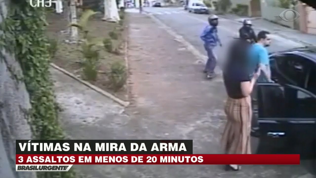 Bandidos fazem três assaltos em menos de 20 minutos