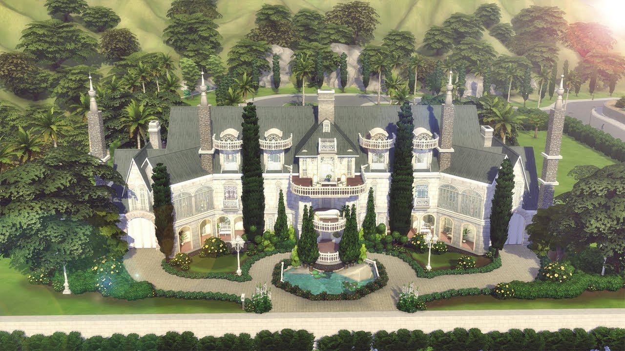 MANSÃO DE BEVERLY HILLS (Beverly Hills Mansion)│The Sims 4 (Speed Build)