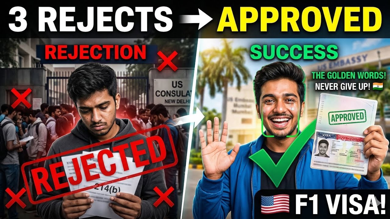 US Visa Story: 3 Rejections and Finally F1 Visa Approved