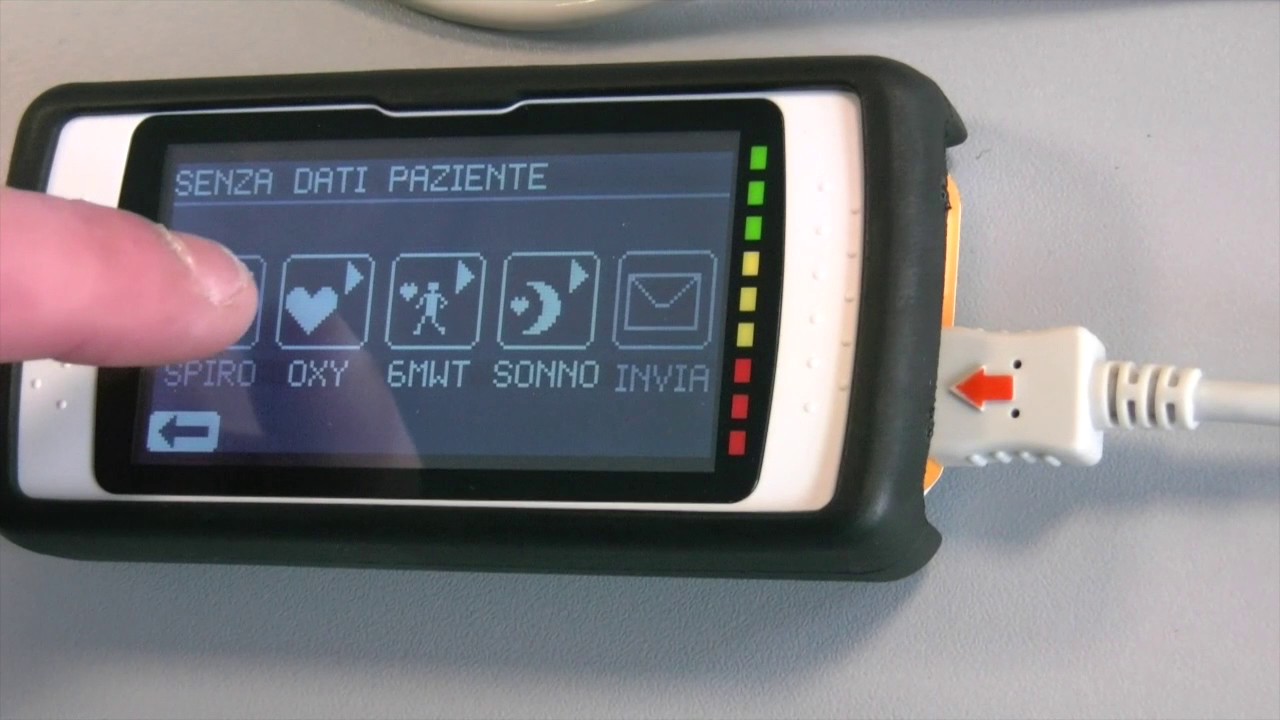 Saturimetro Mir Spirodoc per test del cammino monitoraggio notturno e holter