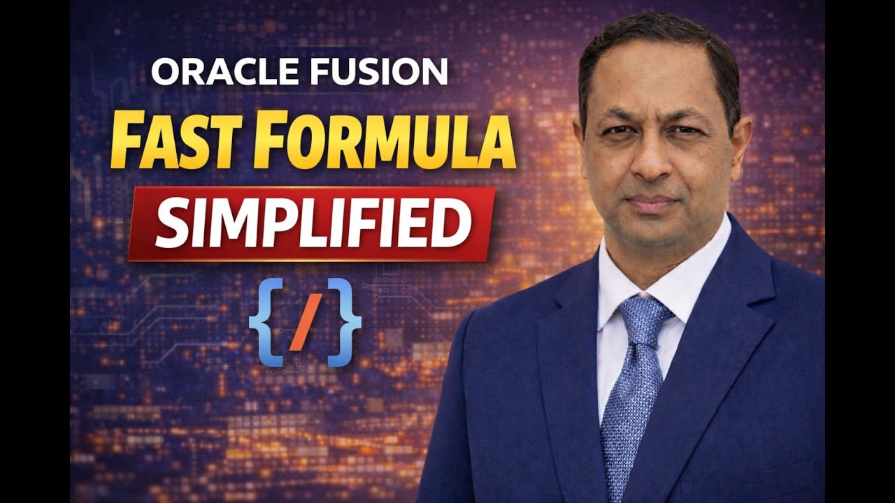 Oracle Fusion Fast Formula Explained with Real Project Example | HCM Payroll Fast Formula