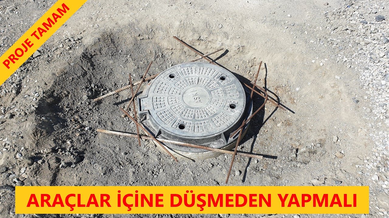 BELEDİYENİN SORUMLULUK ALANINDAKİ BACAYA  METAL KAPAK SABİTLEDİM & Kendi Beton Kapağımı Ürettim