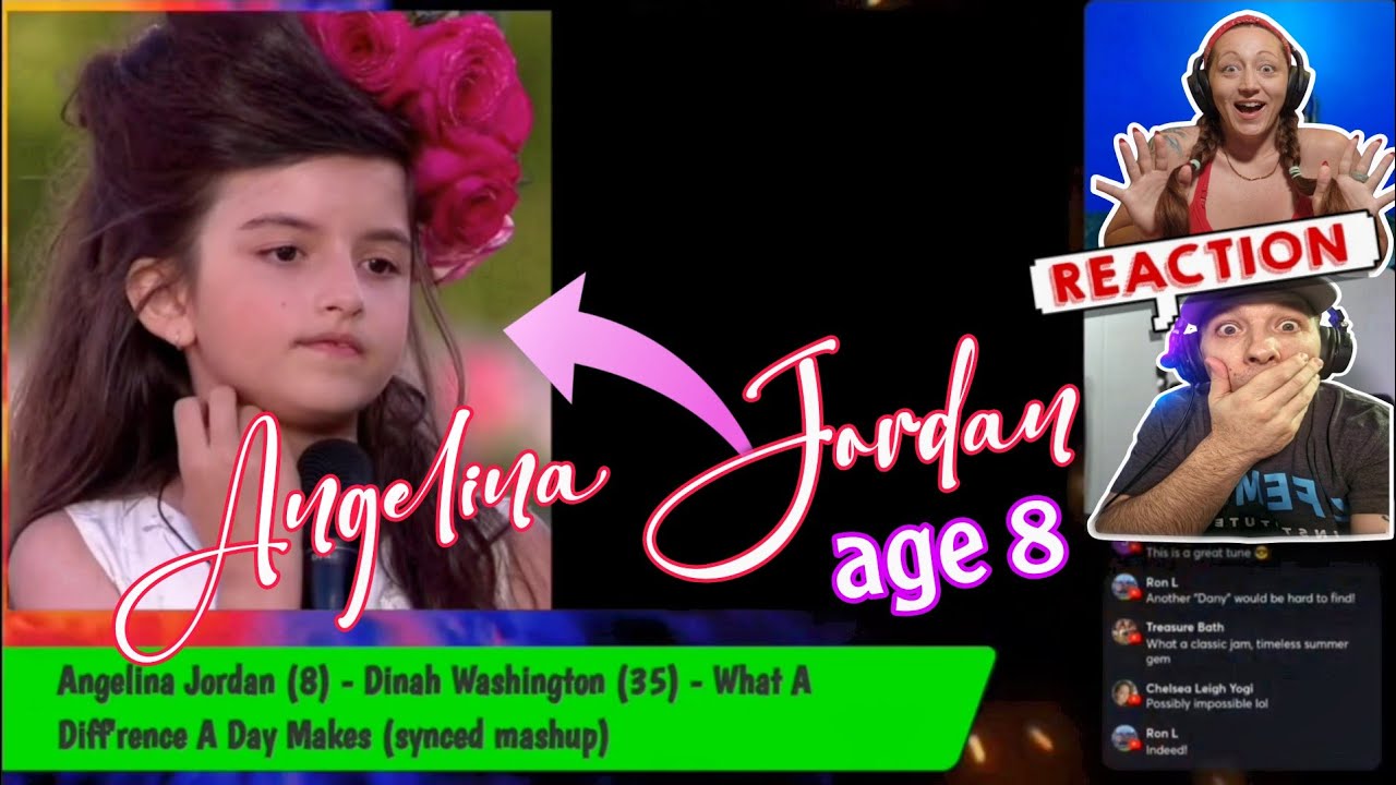 Angelina Jordan (8) - Dinah Washington (35) What a Diff'rence a Day makes (Reaction) Request Fest 