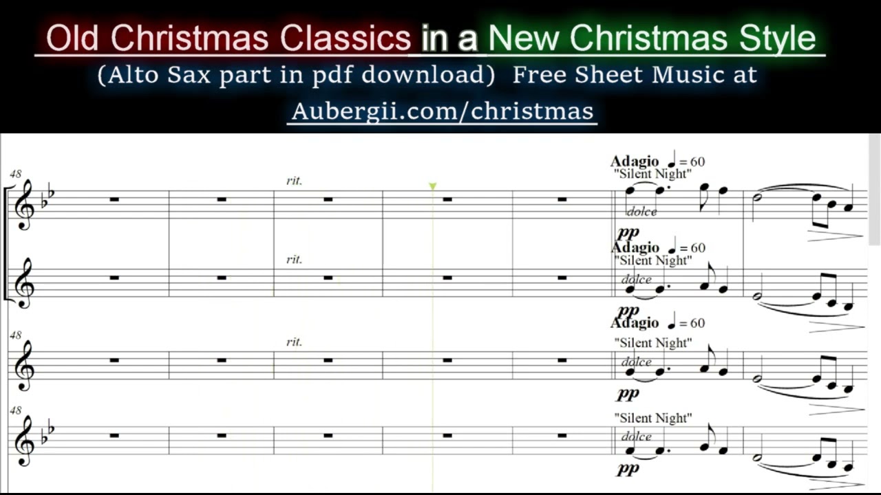 PLAY ALONG! Christmas Classics Medley for Flute, Clarinet, Alto Sax, Trumpet, or Violin.