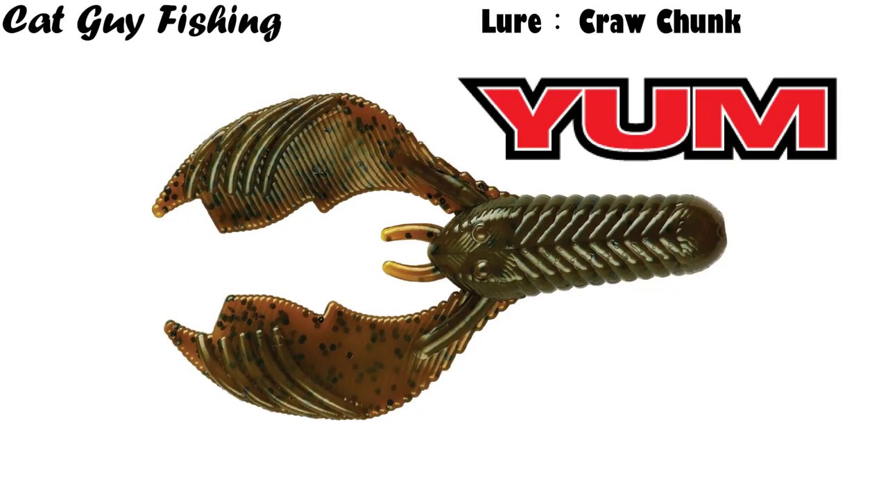 YUM Craw Chunk Underwater 各釣組水中泳姿【CatGuyFishing】